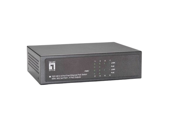 4 10/100Mbps PoE + 4 10/100Mbps Switch (61.6W)