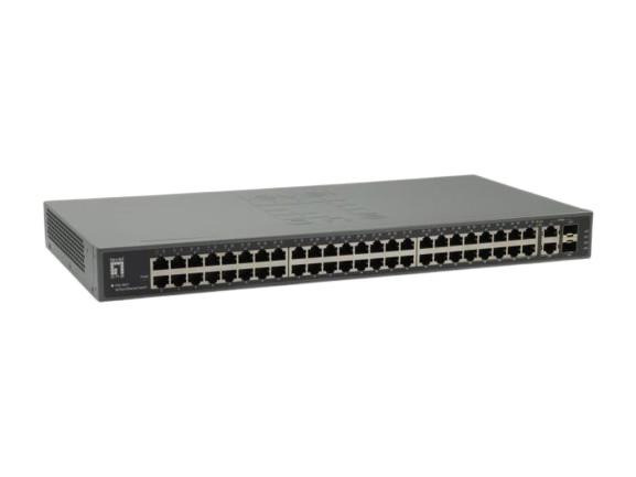 50-Port Fast Ethernet Switch, 2 x Gigabit SFP/RJ45 Combo