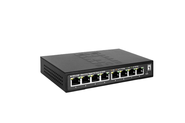 Hilbert 8-Port Gigabit PoE Smart Lite Switch, 802.3at/af PoE, 8 PoE Outputs, 112.8W PoE Power Budget