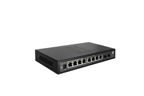 Hilbert 10-Port Gigabit Smart Lite Switch, 8 x Gigabit RJ45, 2 x Gigabit SFP