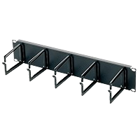 2U cable management panel - 5-D Metal Ring type
