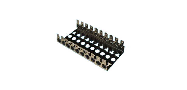 MOUNTING FRAME FOR 10 PAIRS MODULE - 10 way - Stainless steel