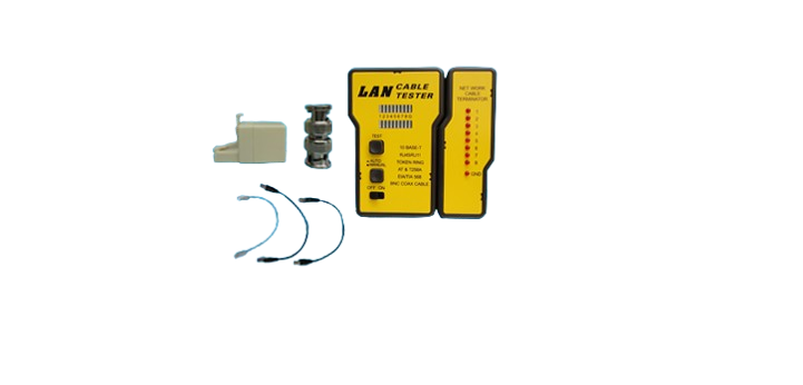 Network & modular cable tester package.Test - RJ 45,RJ11,BNC
