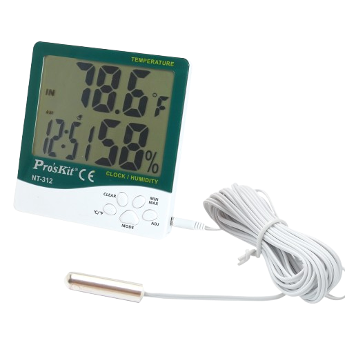 Digital Temperature Humidity Meter With Probe
