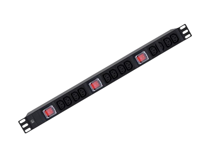 Vertical installation-12xIEC320 C13 with 16Amp Lighted Switch (3pcs) ,BS1363 plug,3x1.5mm2x3.0m cable ,250VAC 50/60Hz 13A

