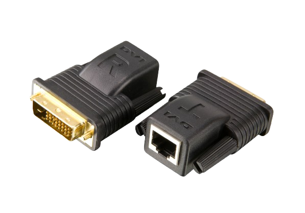 Mini Cat 5 DVI Extender. 1080p@15m. Non-powered.
